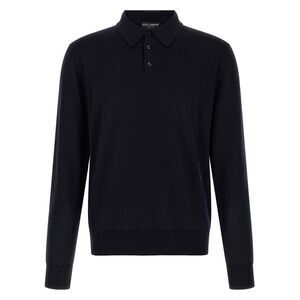 Dolce & Gabbana Men Virgin Wool Polo Shirt
